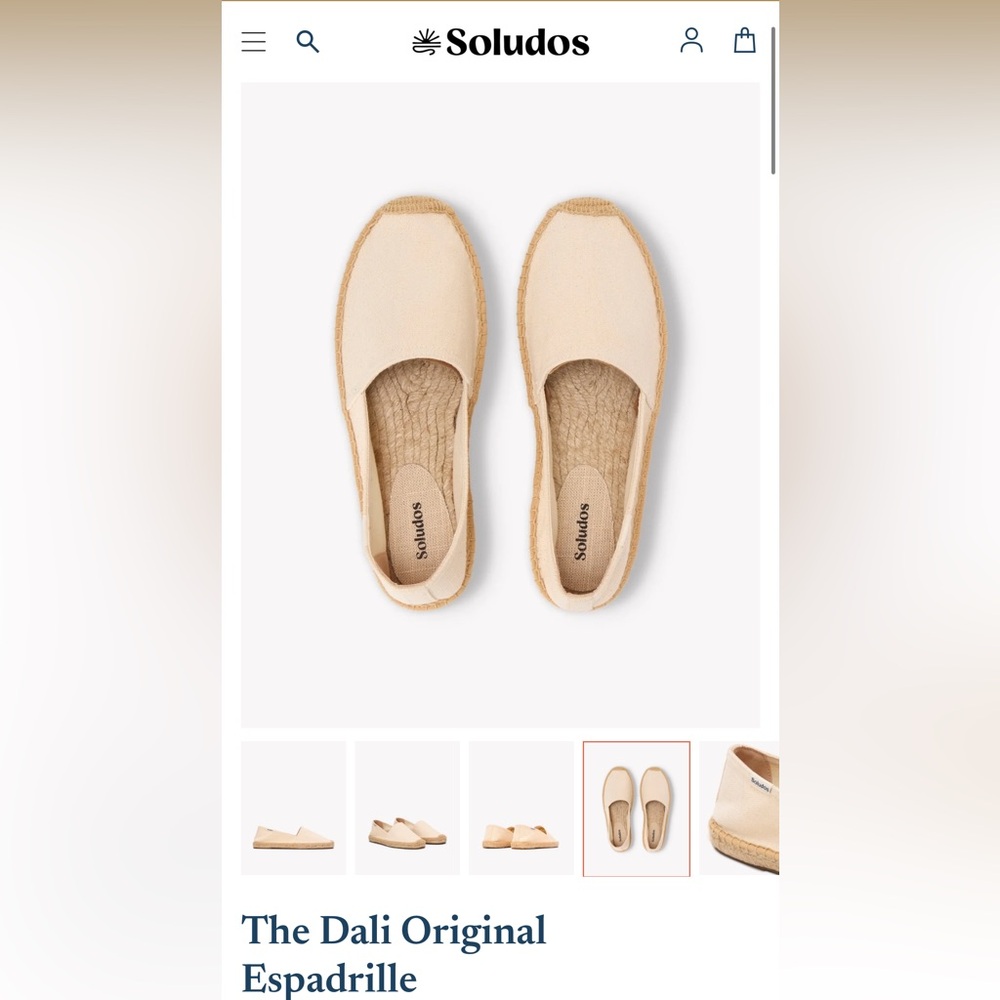 Soludos Women's Cream Espadrille Shoes